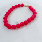 Tucker Peony Pink Ball Bead Necklace