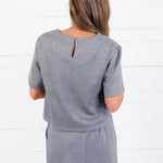 Tusco Dark Grey Scuba Top Molly Bracken