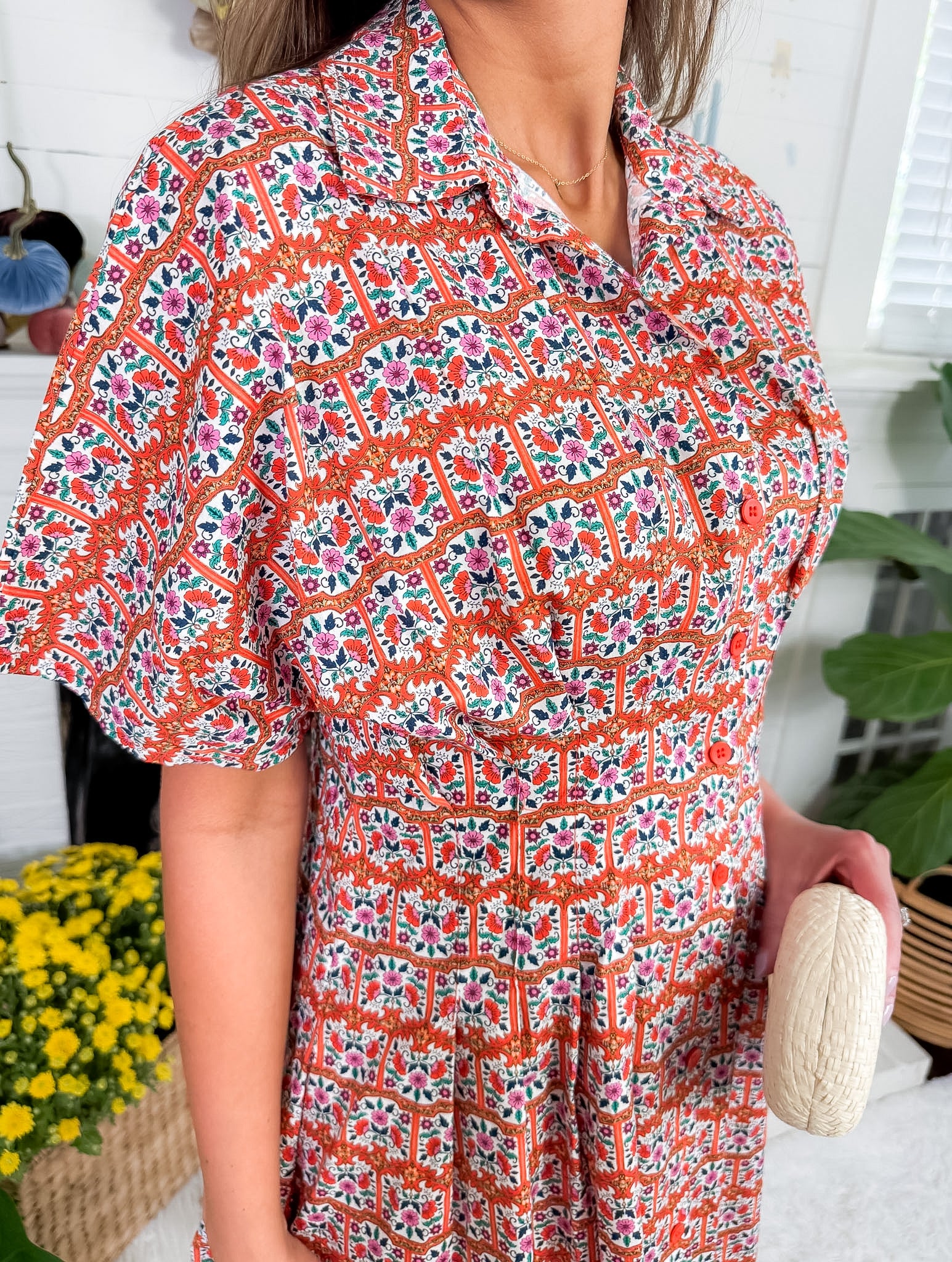 Twyla Boho Tile Mini Dress Sincerely Ours