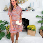 Twyla Boho Tile Mini Dress Sincerely Ours