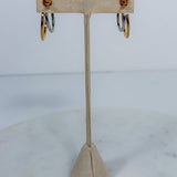 Uptown Mixed Metal Hoop Earrings