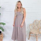Kalley Brown Gingham Maxi Dress