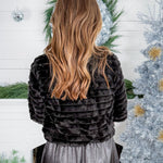 Vanderbilt Black Faux Fur Jacket