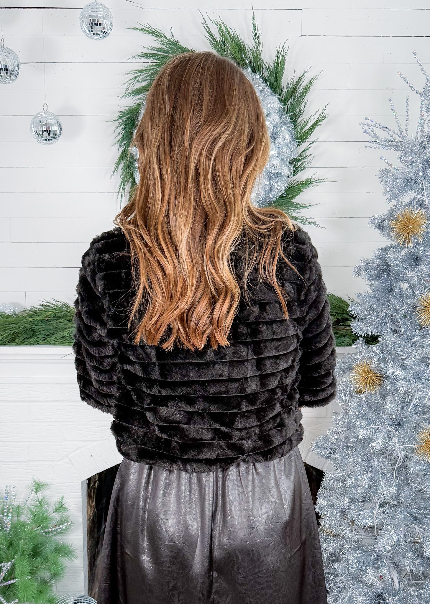 Vanderbilt Black Faux Fur Jacket