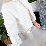 Vanderbilt White Faux Fur Jacket