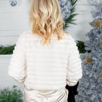 Vanderbilt White Faux Fur Jacket