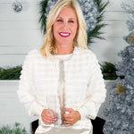 Vanderbilt White Faux Fur Jacket