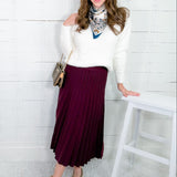 Vandy White Cross Back Fuzzy Sweater Molly Bracken