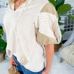 Verna Natural Patchwork Top THML