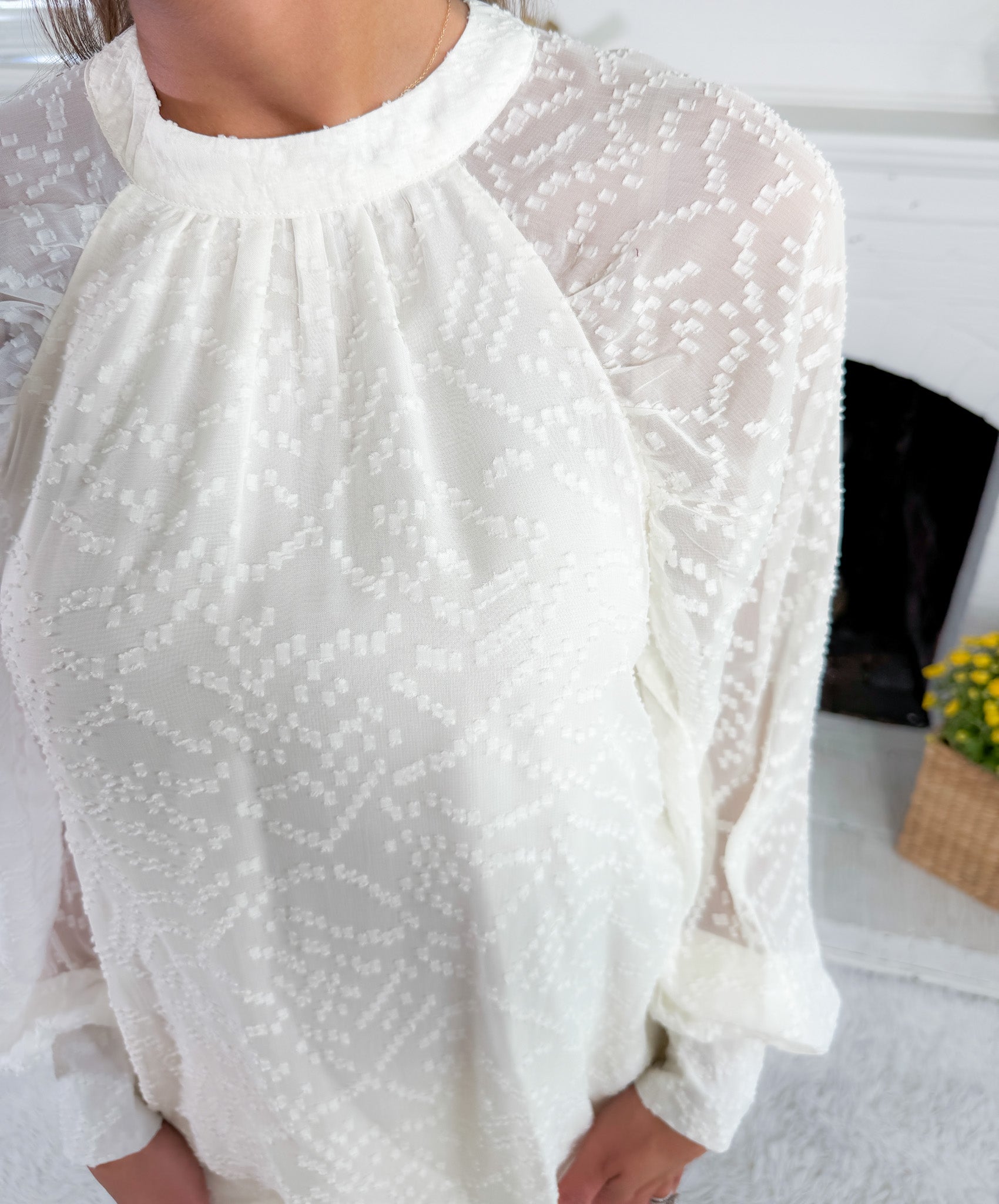 Veronica Marshmallow Top Mary Square
