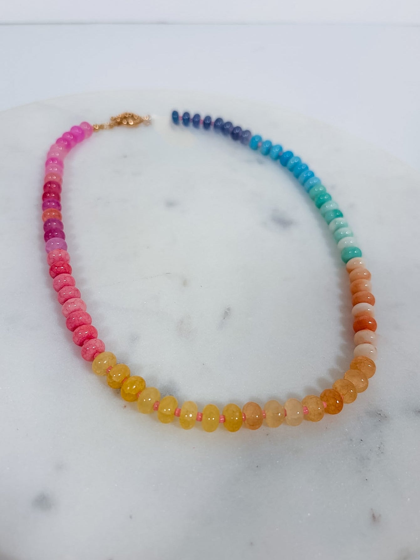 Vibrant Beaded Necklace - 12