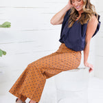 Virginia Cinnamon Dot Wide Leg Pants Entro