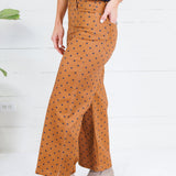 Virginia Cinnamon Dot Wide Leg Pants Entro