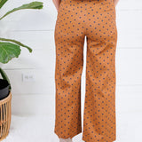 Virginia Cinnamon Dot Wide Leg Pants Entro