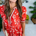 Wales Rust Midi Dress Entro