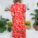 Wales Rust Midi Dress Entro