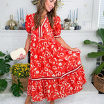 Wales Rust Midi Dress Entro