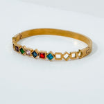 Waterproof Non Tarnish Gold Plate Zircon Bracelet