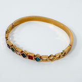 Waterproof Non Tarnish Gold Plate Zircon Bracelet