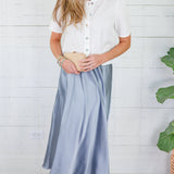 Watkins White + Plaid Button Top Compania Fantastica