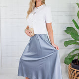 Watkins White + Plaid Button Top Compania Fantastica