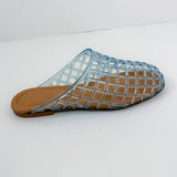 Wayne Pale Blue Lucite Slide Sandal