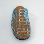 Wayne Pale Blue Lucite Slide Sandal