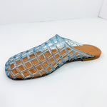 Wayne Pale Blue Lucite Slide Sandal