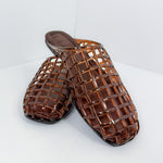 Wayne Tortoise Lucite Slide Sandal