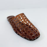 Wayne Tortoise Lucite Slide Sandal