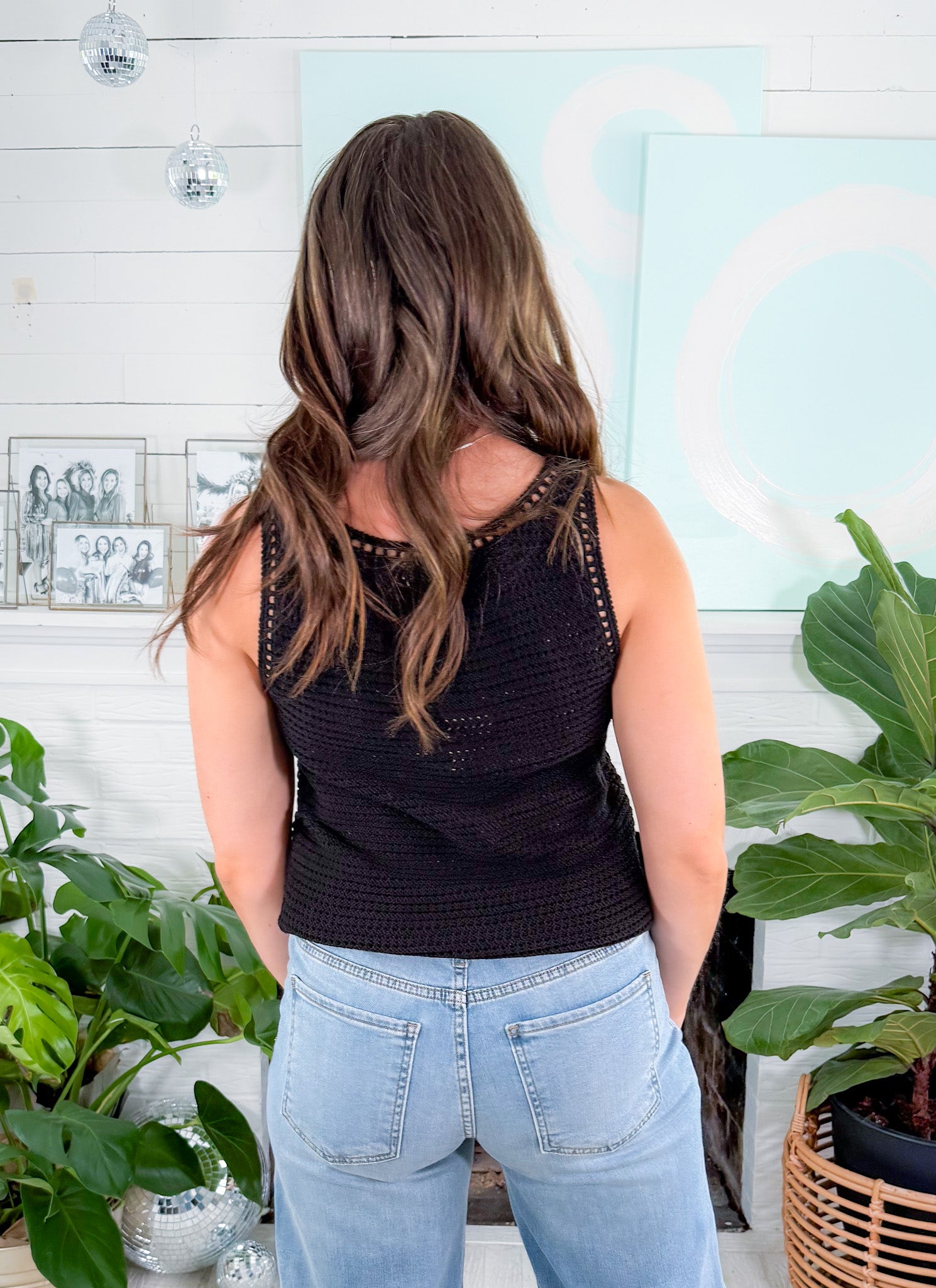 Wesley Anne Black Tank Sweater Molly Bracken