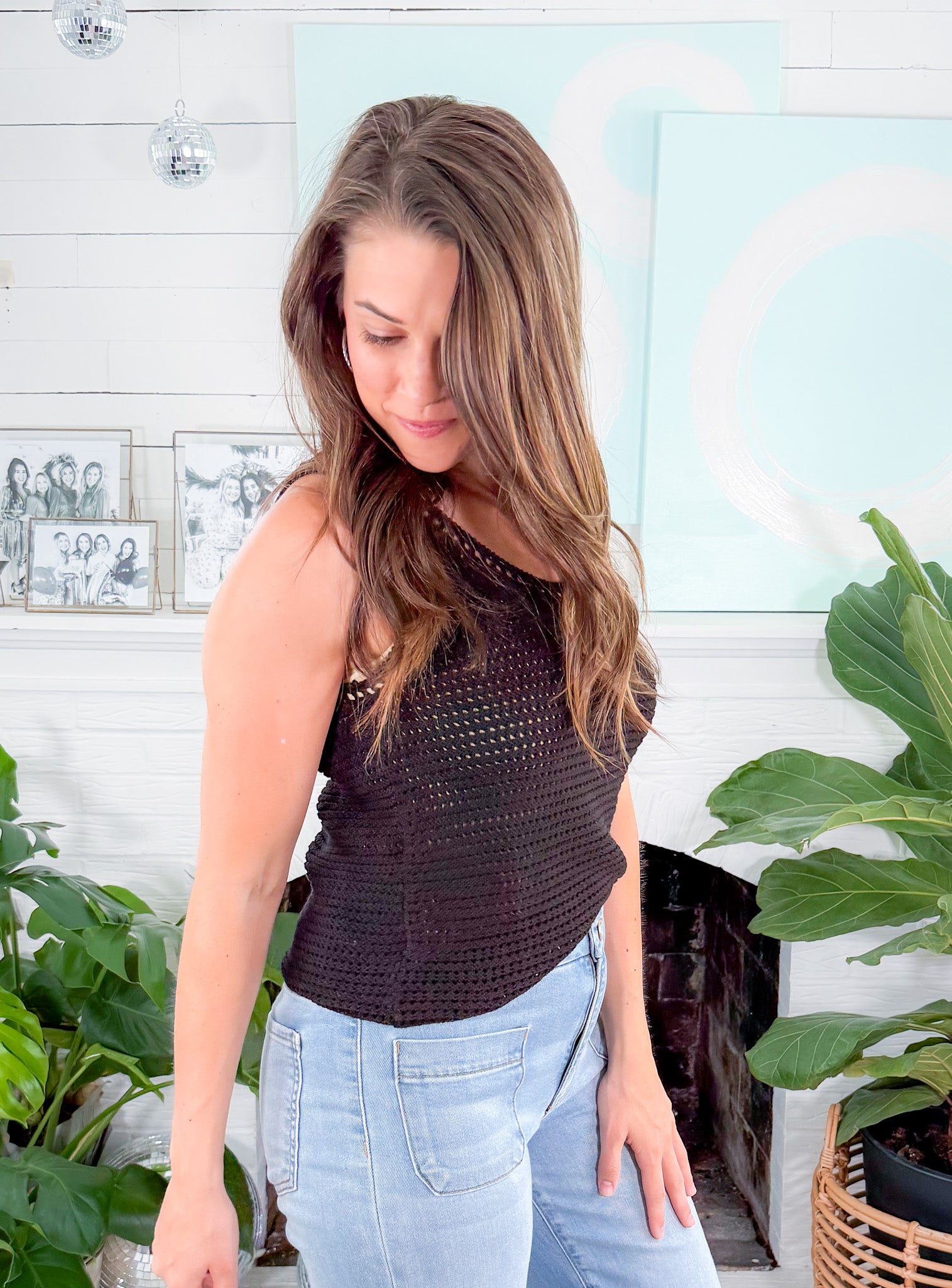Wesley Anne Black Tank Sweater Molly Bracken