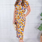 Wilson Day Glo Lillies Maxi Dress Compania Fantastica