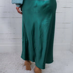 Wilson Moody Green Silky Slip Skirt Wishlist
