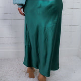Wilson Moody Green Silky Slip Skirt Wishlist