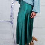 Wilson Moody Green Silky Slip Skirt Wishlist