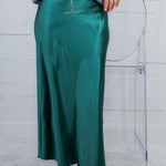 Wilson Moody Green Silky Slip Skirt Wishlist