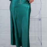 Wilson Moody Green Silky Slip Skirt Wishlist