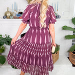 Winston Merlot Diamond Maxi Dress THML