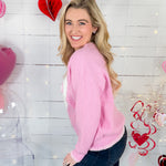 XOXO Pink Heart Sweater