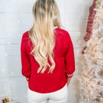 Xonnie Crimson Popover Top Naked Zebra