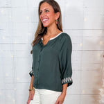 Xonnie Forest Popover Top Naked Zebra
