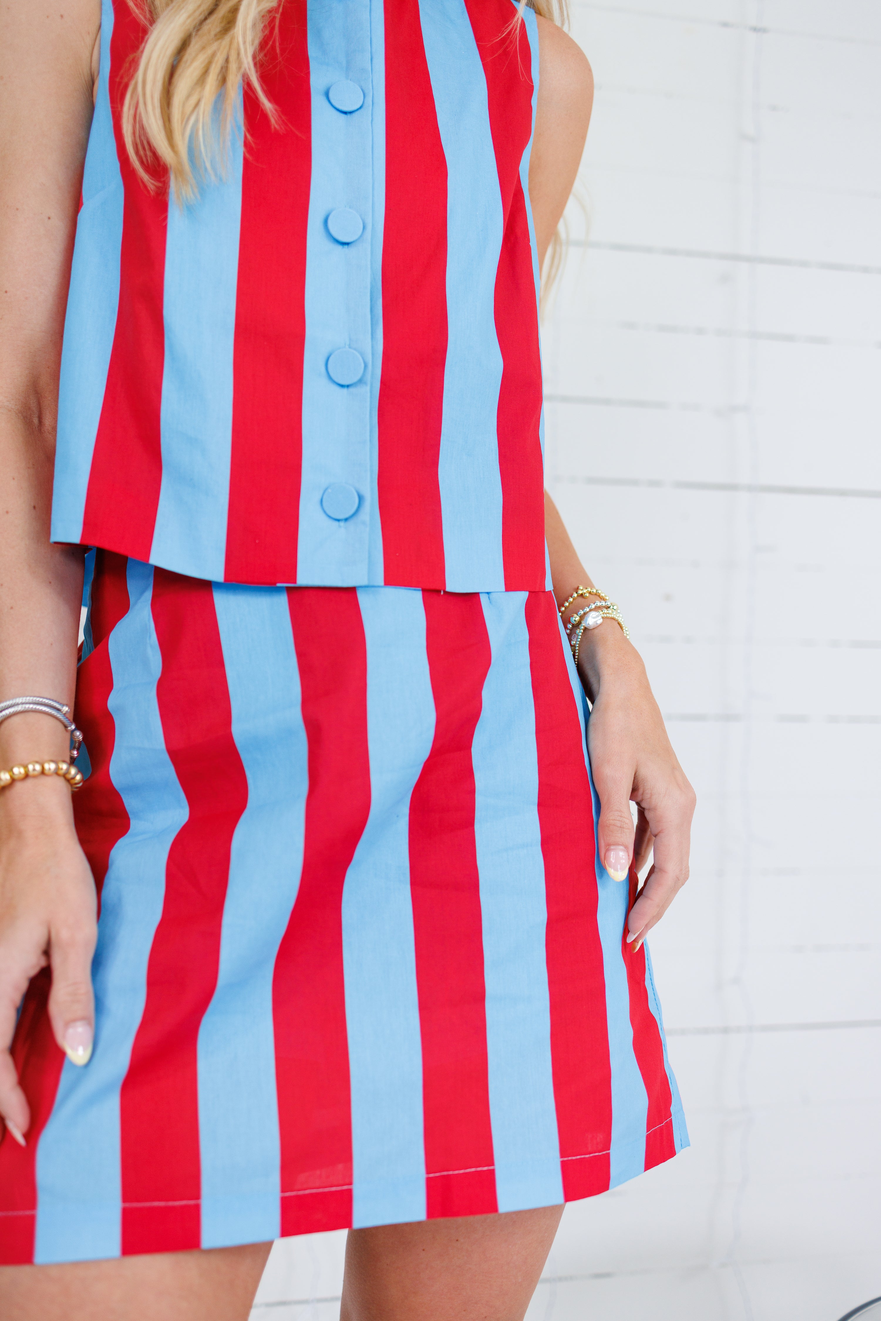 You're a Grand Ol' Flag Striped Skort Entro