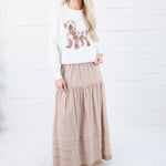 Zoey Doodle Ivory Sweater Le Lis