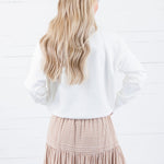 Zoey Doodle Ivory Sweater Le Lis