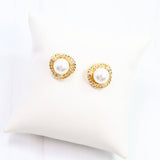 Karie Pearl Gold Stud Earring