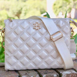Ariana Pearl Quilted Crossbody Bag