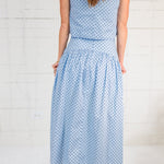 Aaron Sky + Navy Dot Yoke Skirt