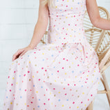 Abby Baby Pink Polka Dot Pleated Skirt Aureum