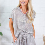Adair Shimmer Cheetah Top Molly Bracken